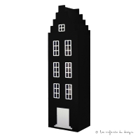 Armoire maison Amsterdam escalier - Noir